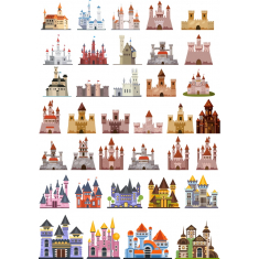 Bundel Clipart Kastil - 40 Unik