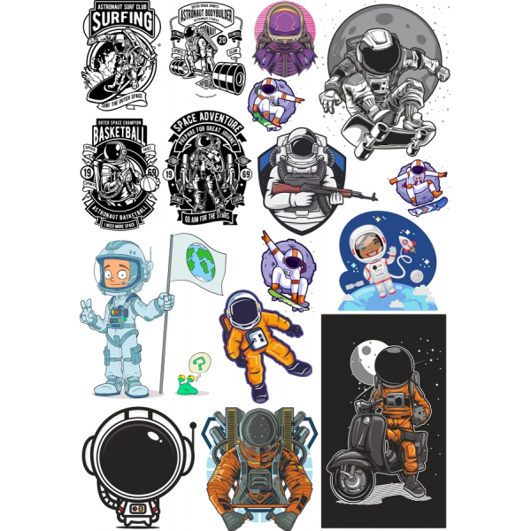 Astronaut Clipart Bundle - Prozkoumejte Vesmír Kreativity! Astronaut Clipart Bundle - Prozkoumejte Vesmír Kreativity!