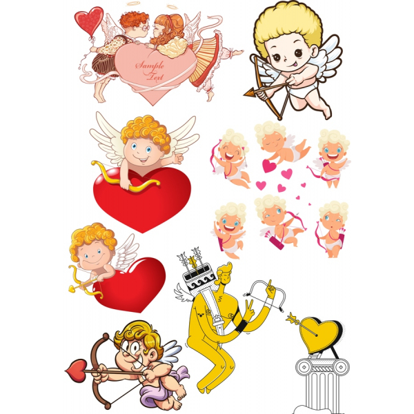 Amors Kærlighed Vektor Clipart Bundt Amors Kærlighed Vektor Clipart Bundt