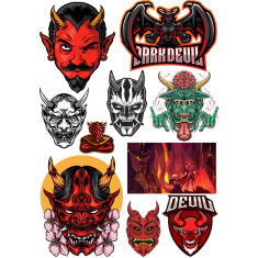 Horror Clipart - Démon, Koponya és Zombi PNG-k | Azonnali Letöltés