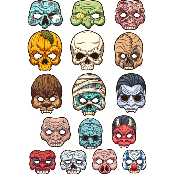 የተሰጠው Masks ቅድሚያ Clipart ስብስብ - ቅድሚያ ክምችት