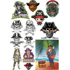 Pirate Clipart Kifungu - Kuweka