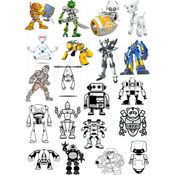 Robot Clipart Bundle - Diverse Vector Illustrations Robot Clipart Bundle - Diverse Vector Illustrations