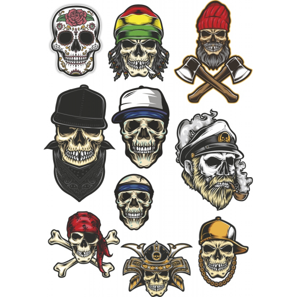 Κρανίο Clipart Set - Διάνυσμα Εικόνες SVG & PNG Κρανίο Clipart Set - Διάνυσμα Εικόνες SVG & PNG