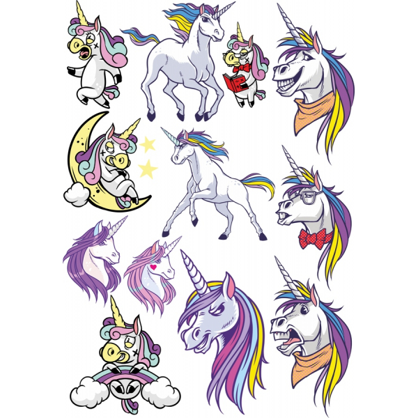 Magical Unicorn Vektor Samling Magical Unicorn Vektor Samling