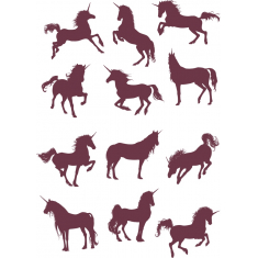 Einhorn-Clipart-Set - Zauberhaft