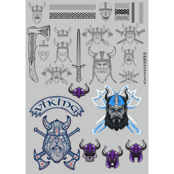 Viking Clipart Vector Set - Premium SVG & PNG Illustrations