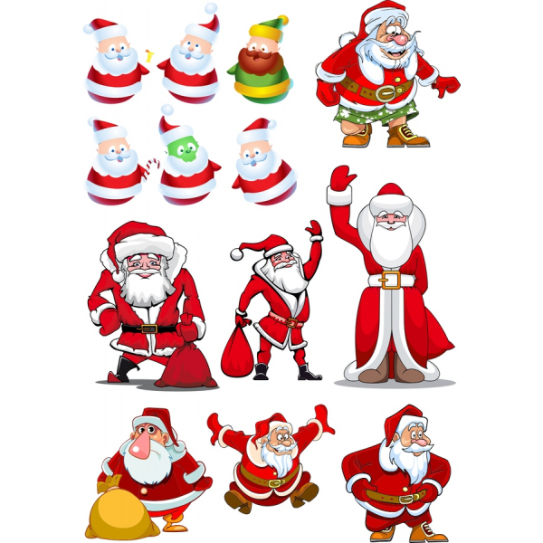 ซานต้าคลอสเว็กเตอ Illustrations สวมเสื้อกันหนาวได้ ซานต้าคลอสเว็กเตอ Illustrations สวมเสื้อกันหนาวได้
