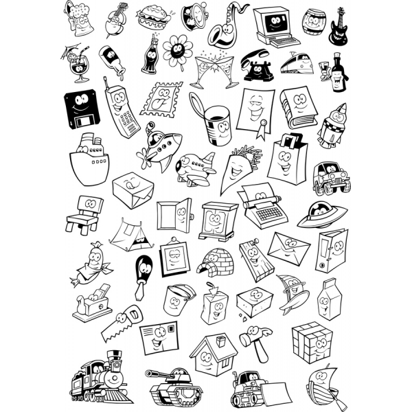 Fun & Whimsical Cartoon Vector Cliparts Bundle Fun & Whimsical Cartoon Vector Cliparts Bundle
