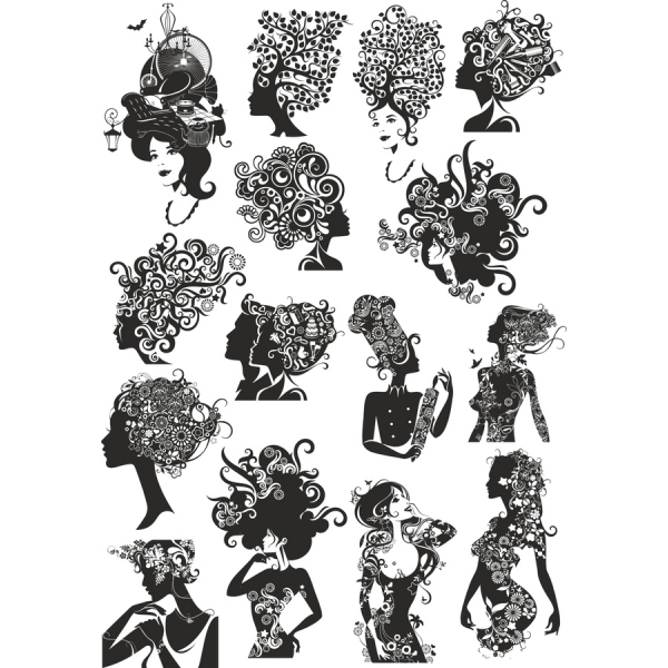 الفني الظلية من النساء - Clipart Collection الفني الظلية من النساء - Clipart Collection
