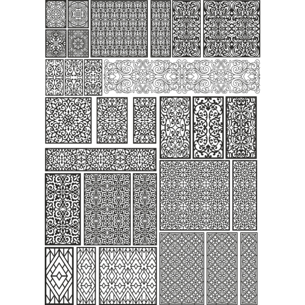 Íburðarmikill Vektor Clipart Búnt - Flókinn Hönnun Þætti Íburðarmikill Vektor Clipart Búnt - Flókinn Hönnun Þætti