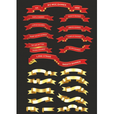 Elegantní Banner, Clipart Bundle