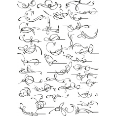 நேர்த்தியான Swirls மற்றும் செழுமையையும் மூட்டை