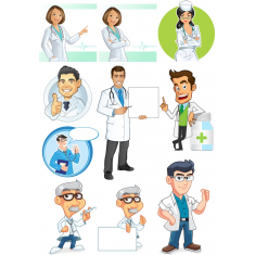 Healthcare ตัวละครสวมเสื้อกันหนาวได้-แฟ้ม
