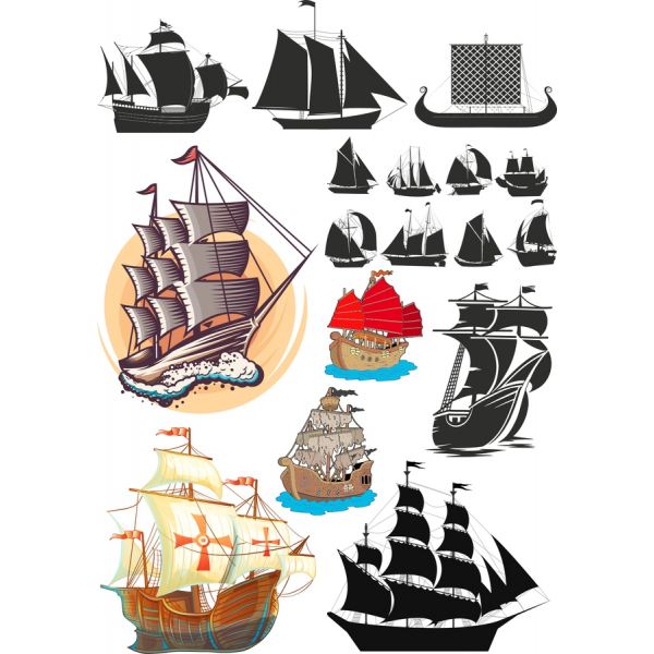 Maritime Eventyr Vektor Illustrationer Bundt Maritime Eventyr Vektor Illustrationer Bundt