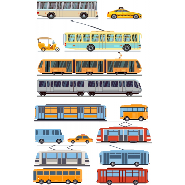 Linna Transpordi Vector Set Linna Transpordi Vector Set