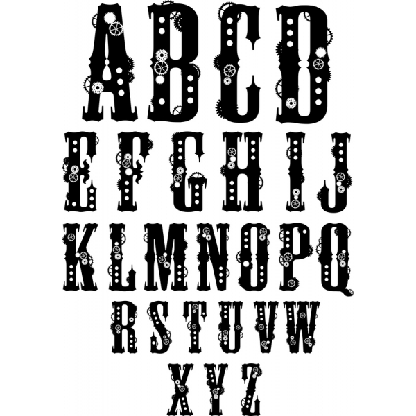 Steampunk ສື Vector Clipart ກໍາ Steampunk ສື Vector Clipart ກໍາ