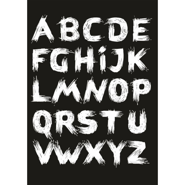 Brushstroke Abeceda Vektorové Sada - Kreativní Typografie Collection Brushstroke Abeceda Vektorové Sada - Kreativní Typografie Collection