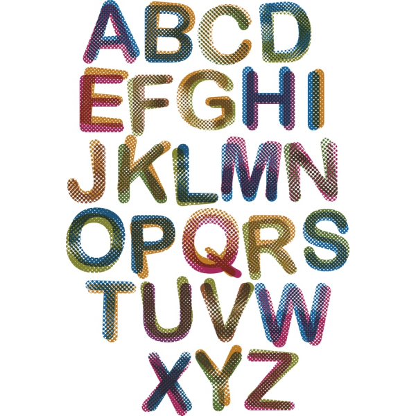 Barevné Abeceda Klipart Set - Vektorové Ilustrace-Z Barevné Abeceda Klipart Set - Vektorové Ilustrace-Z