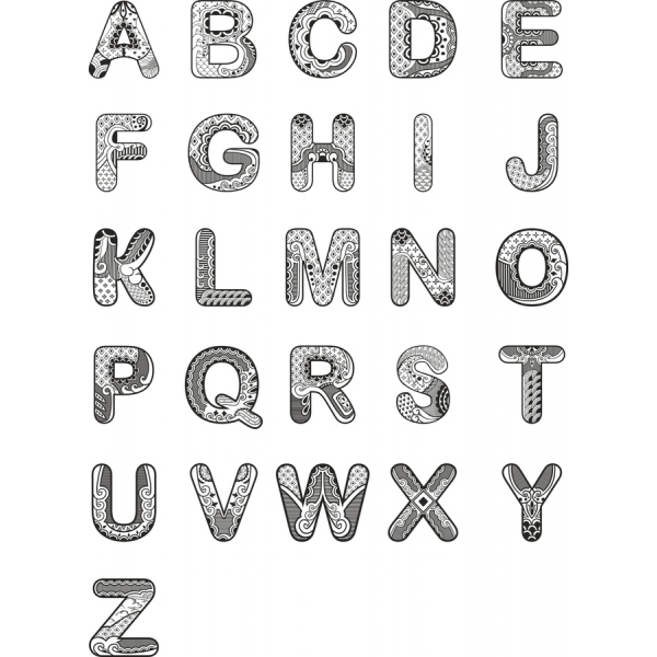 Artistique Alphabet Clipart Set Artistique Alphabet Clipart Set