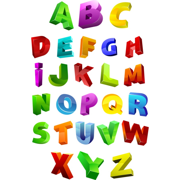 3D Αλφάβητο Clipart Set - Ζωντανή Διάνυσμα Γράμματα A-Z 3D Αλφάβητο Clipart Set - Ζωντανή Διάνυσμα Γράμματα A-Z