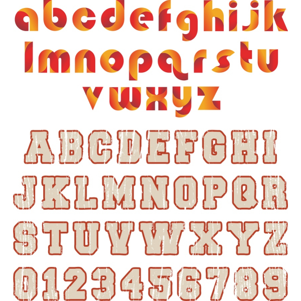 รีโทร Typography Clipart ตั้งค่า-ยูนิคอเว็กเตอ Illustrations รีโทร Typography Clipart ตั้งค่า-ยูนิคอเว็กเตอ Illustrations