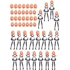 Anime Maid Character Set