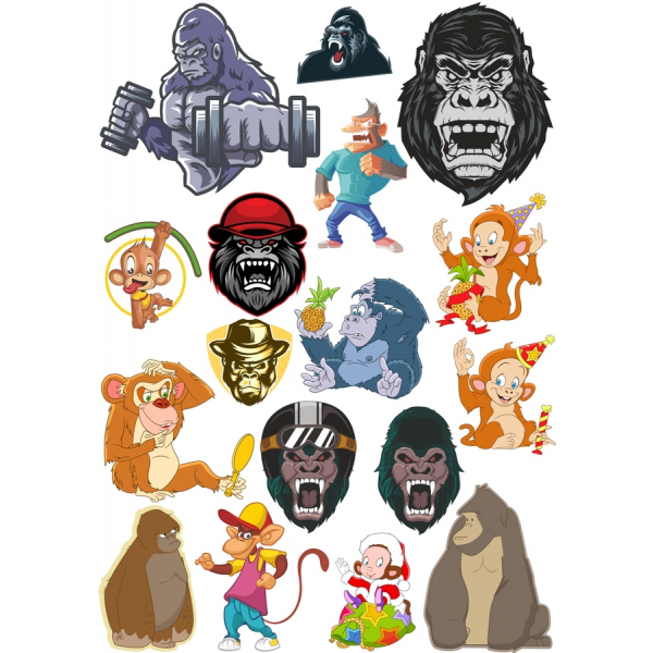 Vibrant Animal-Themed Vector Cliparts Bundle Vibrant Animal-Themed Vector Cliparts Bundle