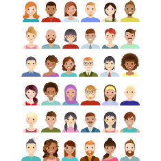 Diverse Character Collection - 48 Avatars Bundle