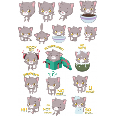 Carino Gatto Set