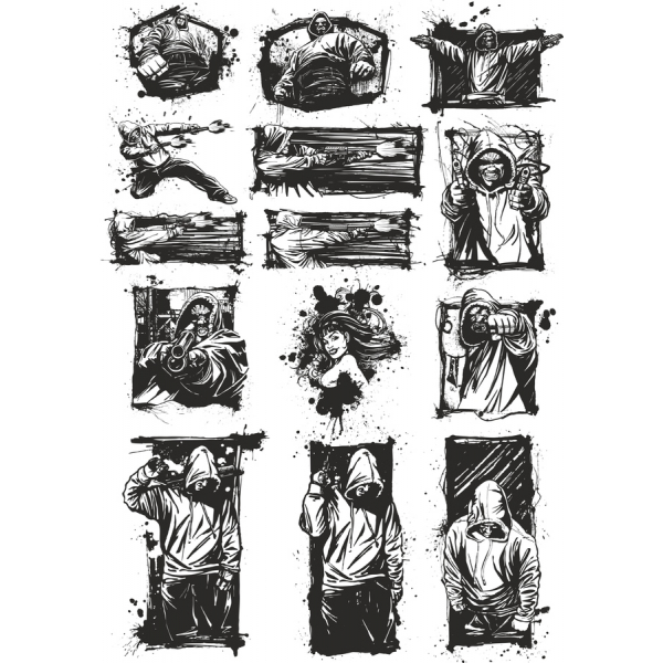 Zestaw miejskich ilustracji Wektorowych Zestaw miejskich ilustracji Wektorowych