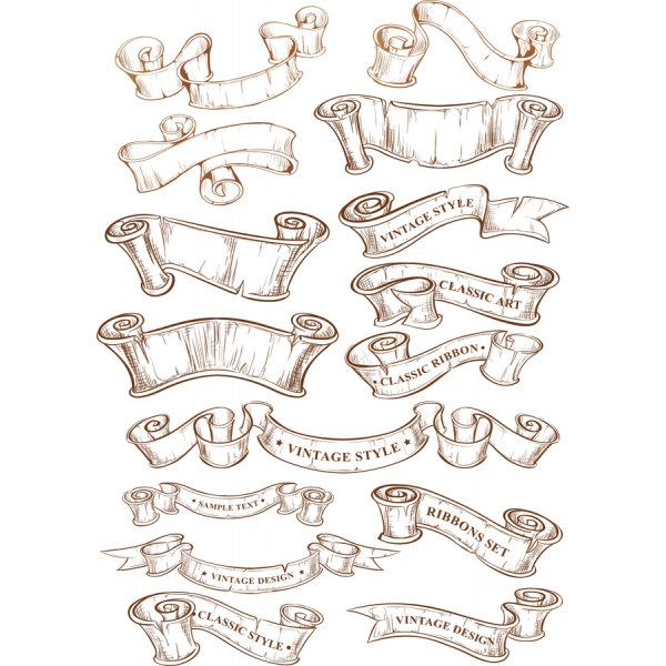 Vintage ໂບ Vector ກໍາ Vintage ໂບ Vector ກໍາ
