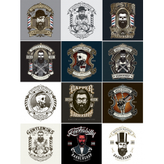 Mister Dapper Barbershop Clipart Bundle