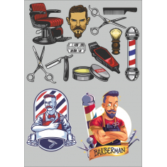 Exclusive Barber Clipart Bundle