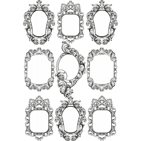 Ornate Mavuno Sura Vector Vielelezo Kifungu Ornate Mavuno Sura Vector Vielelezo Kifungu