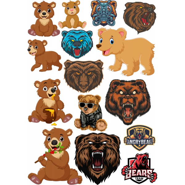 Bear Adventures Vector Bundle