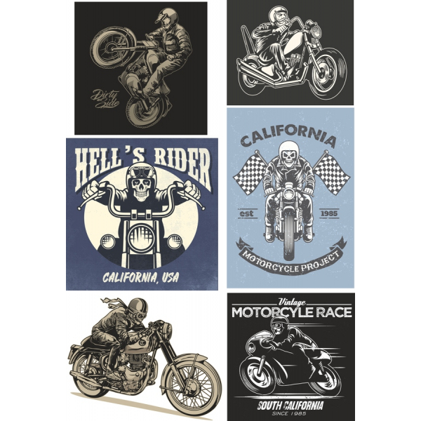 Vintage Motorcykel Clipart Bundle - Slip Din Kreativitet Vintage Motorcykel Clipart Bundle - Slip Din Kreativitet