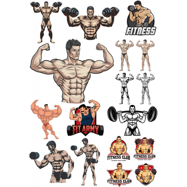 تناسب اندام, Vector Clipart بسته نرم افزاری تناسب اندام, Vector Clipart بسته نرم افزاری
