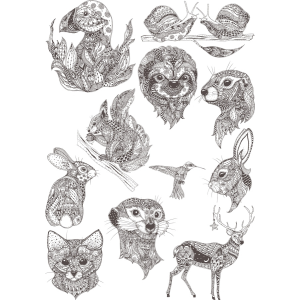 Hand-Drawn Animal Vector Illustrations Bundle Hand-Drawn Animal Vector Illustrations Bundle