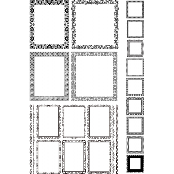 Elegantno Vektor Clipart Ukrasni Slike Postavio Elegantno Vektor Clipart Ukrasni Slike Postavio