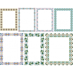 Vintage Ramme Clipart Sæt