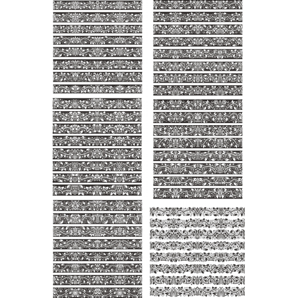 Vintage Decorative Borders Vector Clipart Bundle Vintage Decorative Borders Vector Clipart Bundle
