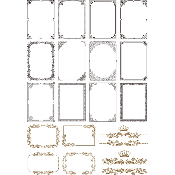 Elegant Vector Colectie De Cadre Elegant Vector Colectie De Cadre