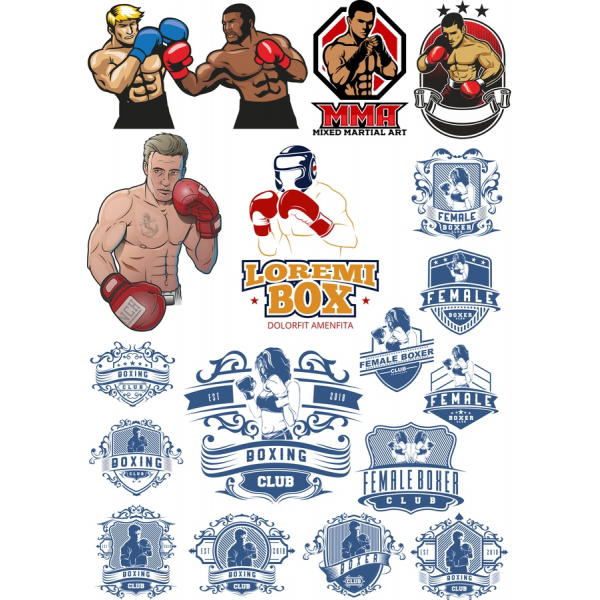 بوکس و MMA وکتور کلیپ آرت مجموعه با کیفیت بالا, SVG و PNG طرح بوکس و MMA وکتور کلیپ آرت مجموعه با کیفیت بالا, SVG و PNG طرح