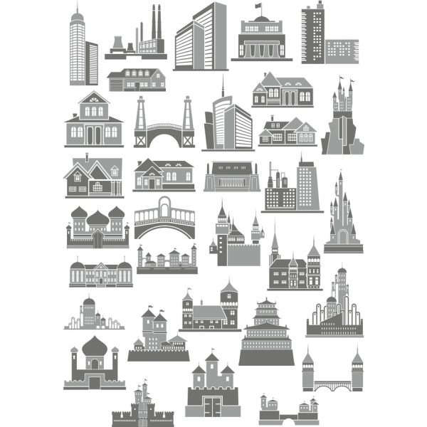 Architectural วยความมหัศจรรย์เว็กเตอ Clipart สวมเสื้อกันหนาวได้ Architectural วยความมหัศจรรย์เว็กเตอ Clipart สวมเสื้อกันหนาวได้