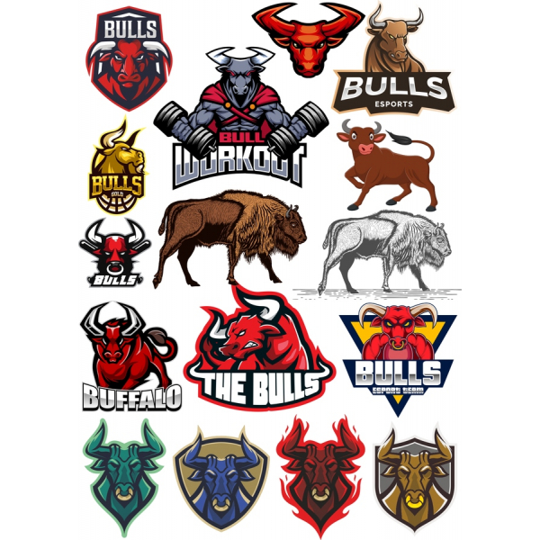 Bull Clipart Bundle - Vector Illustrations Collection Bull Clipart Bundle - Vector Illustrations Collection