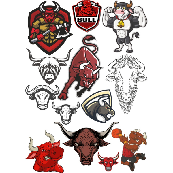 Bull Vektorové Kliparty Bundle - Vysoce Kvalitní SVG A PNG Ilustrace Bull Vektorové Kliparty Bundle - Vysoce Kvalitní SVG A PNG Ilustrace
