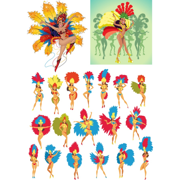Vibrant สวนสนุกเว็กเตอ Clipart ตั้งค่า Vibrant สวนสนุกเว็กเตอ Clipart ตั้งค่า