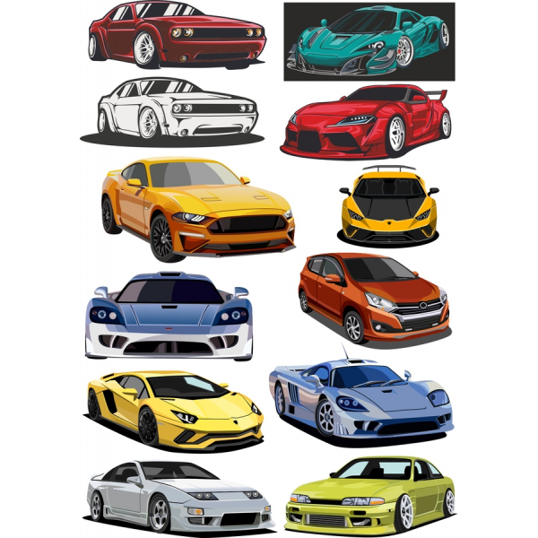 Auto-Vektor-Clipart-Bundle - 12 Einzigartige SVG & PNG-Abbildungen Auto-Vektor-Clipart-Bundle - 12 Einzigartige SVG & PNG-Abbildungen