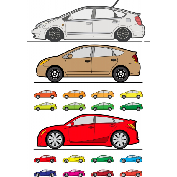 Levende Køretøj Vektor Clipart Bundt